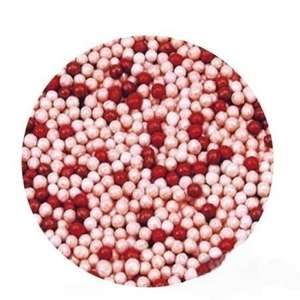 Шарики микс Красный/розовый перламутровые 2 мм 100 гр