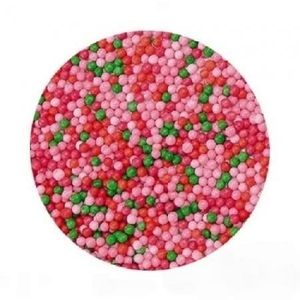 Шарики микс Малиновый/красный/розовый/зеленый  2 мм 100 гр