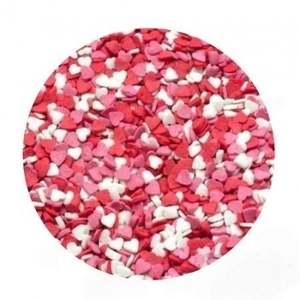 Сердечки Красно-бело-розовые 100 гр