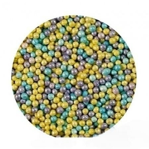 Шарики микс Голубой/лиловый/желтый 2 мм 1 кг